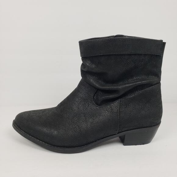 Torrid Western Slouch Womens Size 9 W Wide Black Ankle Heeled Bootie Shoes 11889 - Picture 3 of 12
